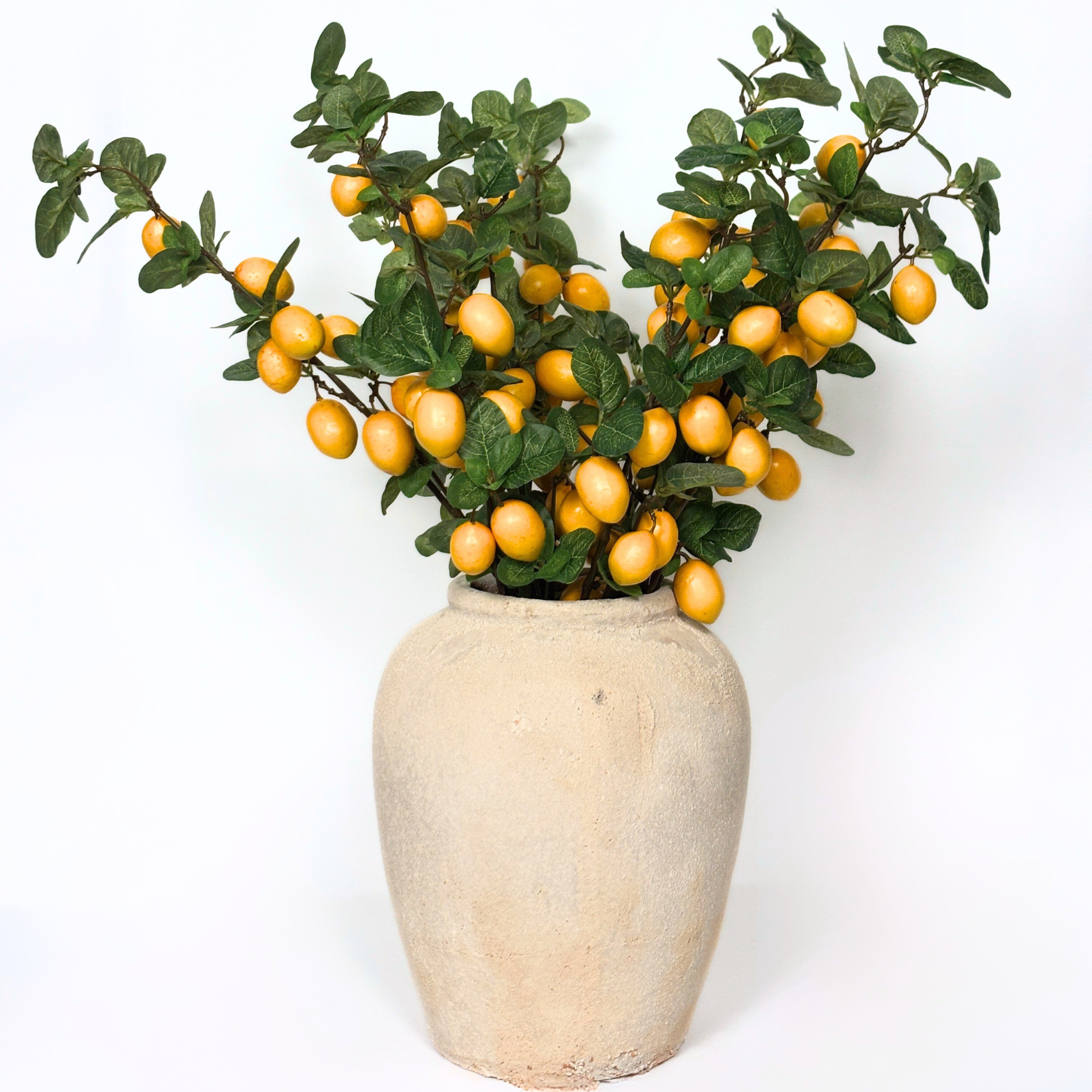 Fleurs artificielles - Branches de citrons