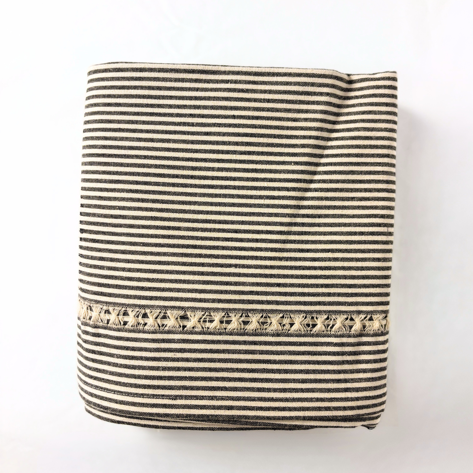 Nappe Rayure noire et blanche - Saro Lifestyle