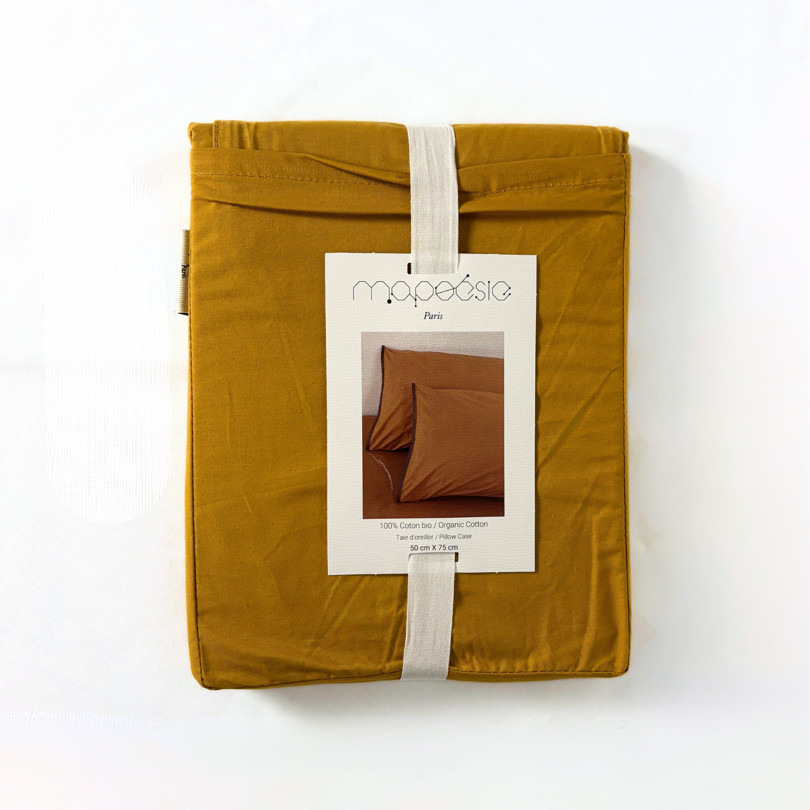Taies Coton uni Khaki - Mapoésie