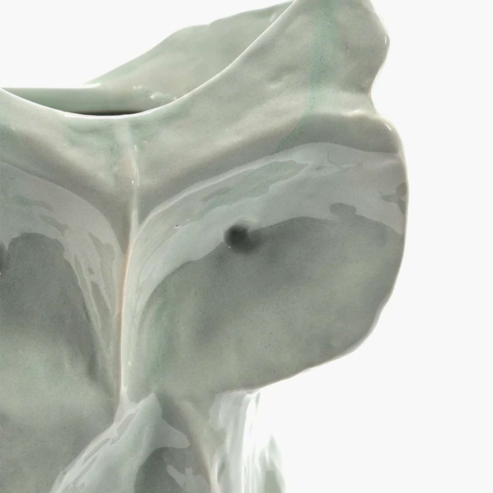 Hibou vase bleu clair After Midnight