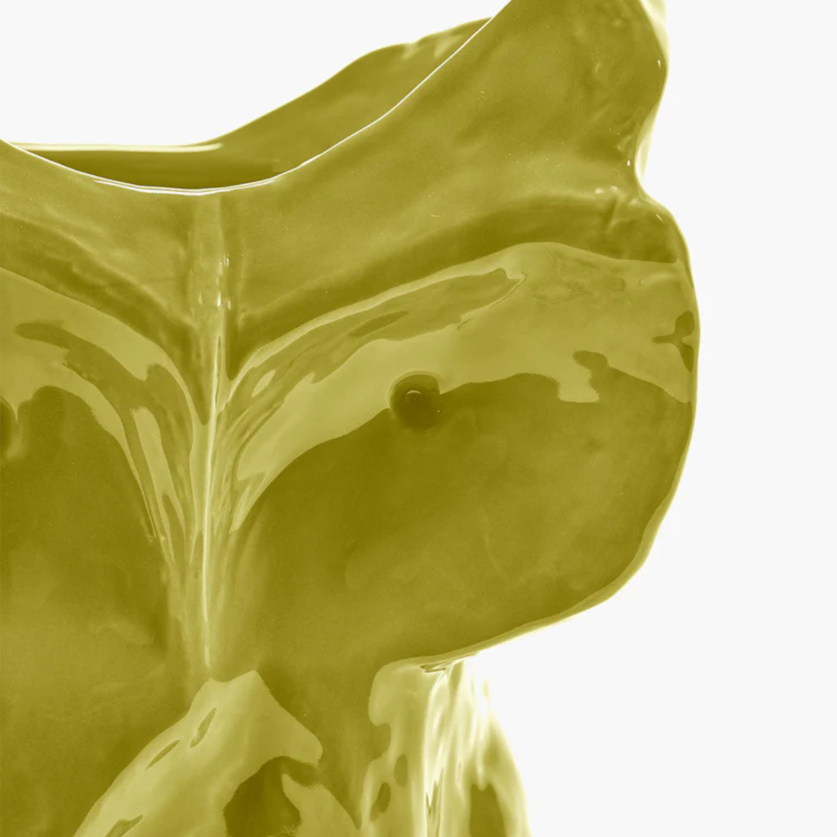 Hibou vase jaune After Midnight