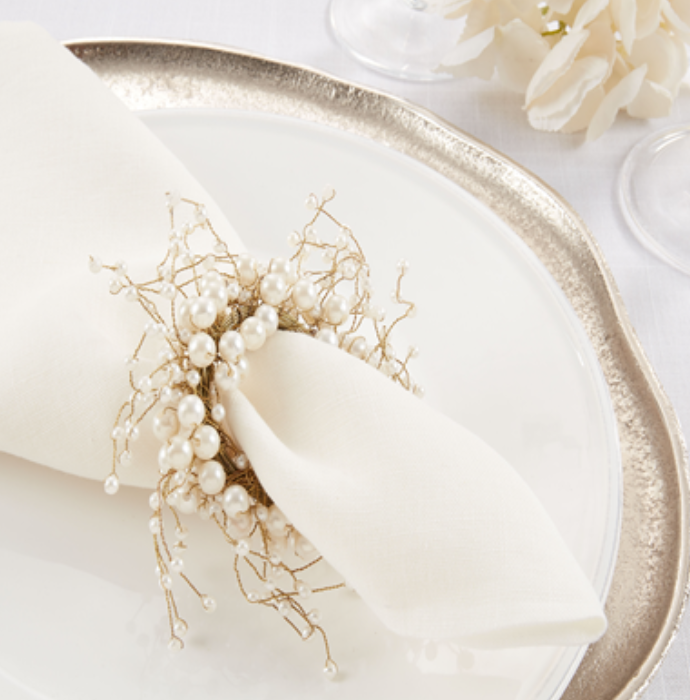 Anneaux de serviette - Perles