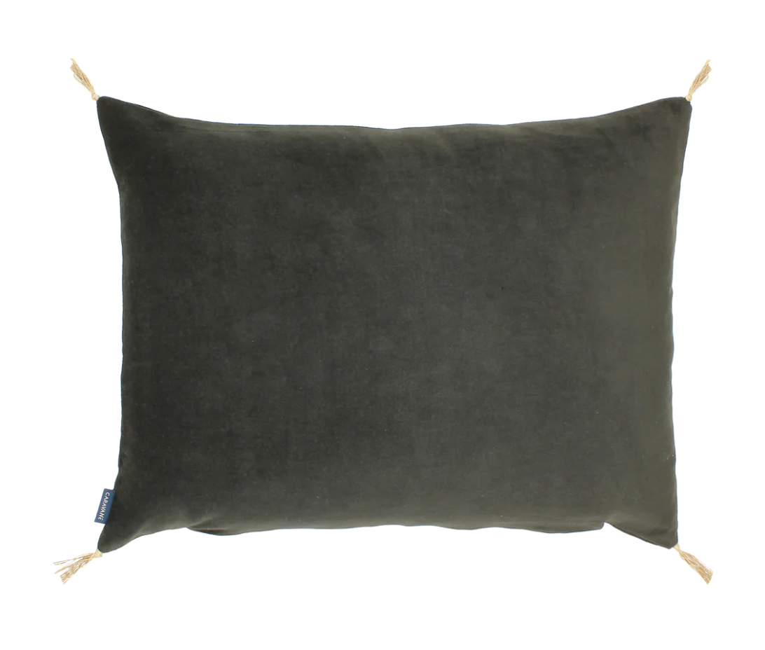 Coussin Velour lavé - Caravane