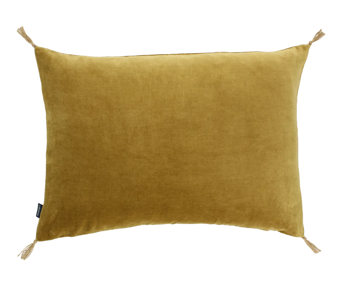 Coussin Velour lavé - Caravane