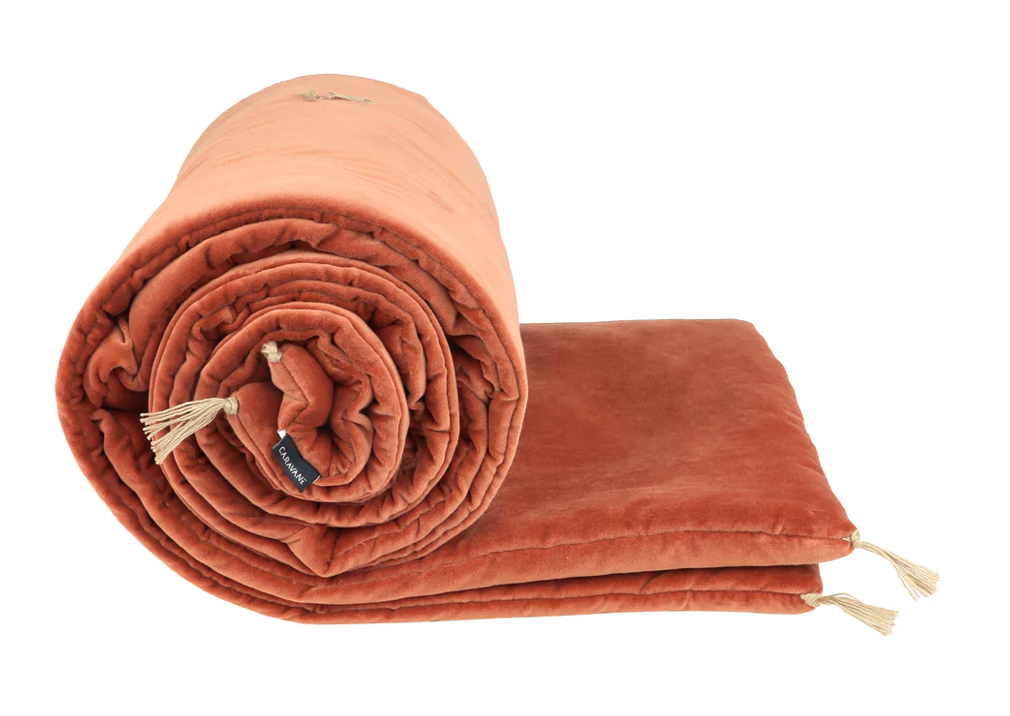 Couvre sofa Velour lavé - Caravane
