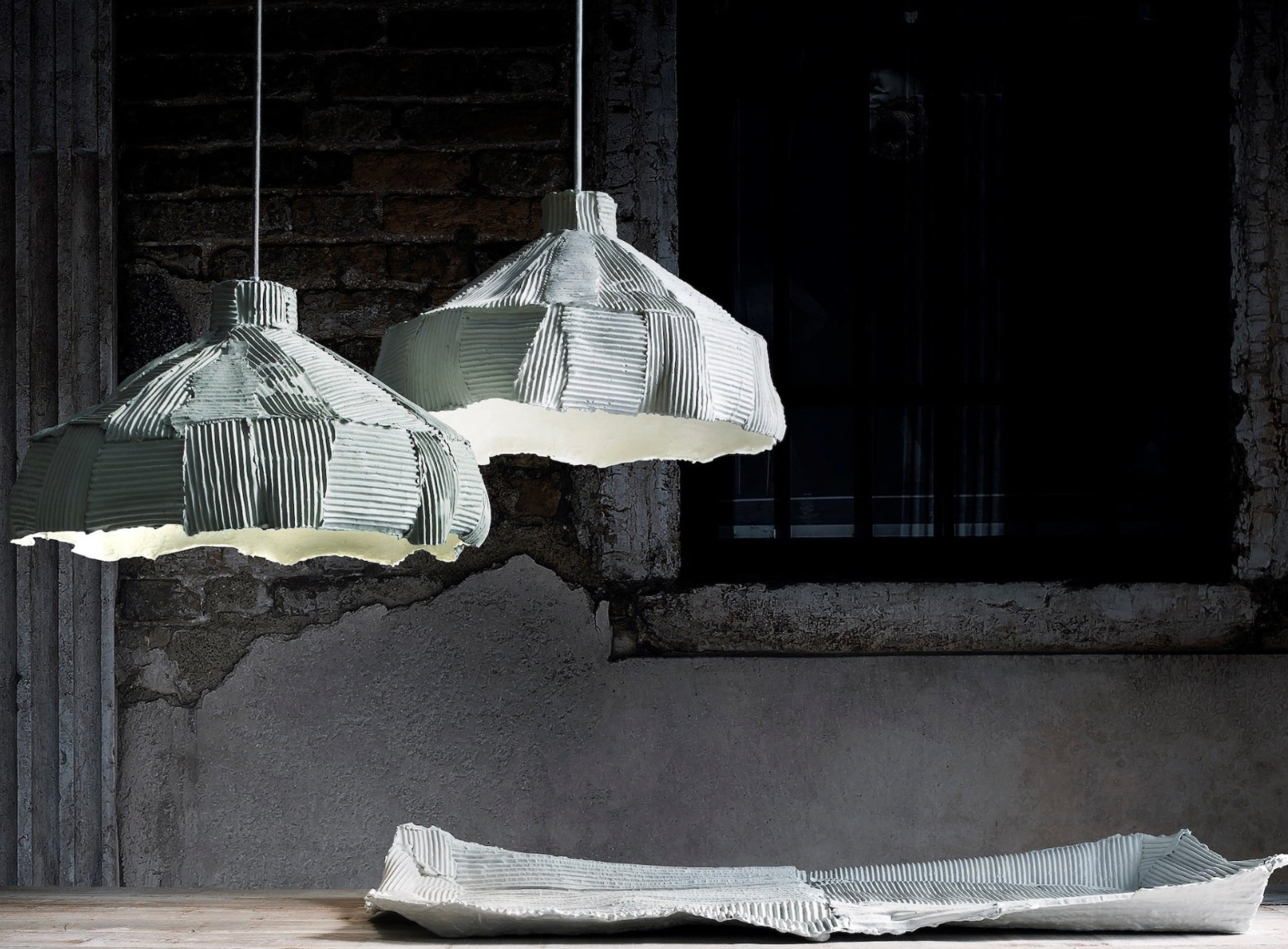 Lampe Anemone Cartoccio XL - Noire