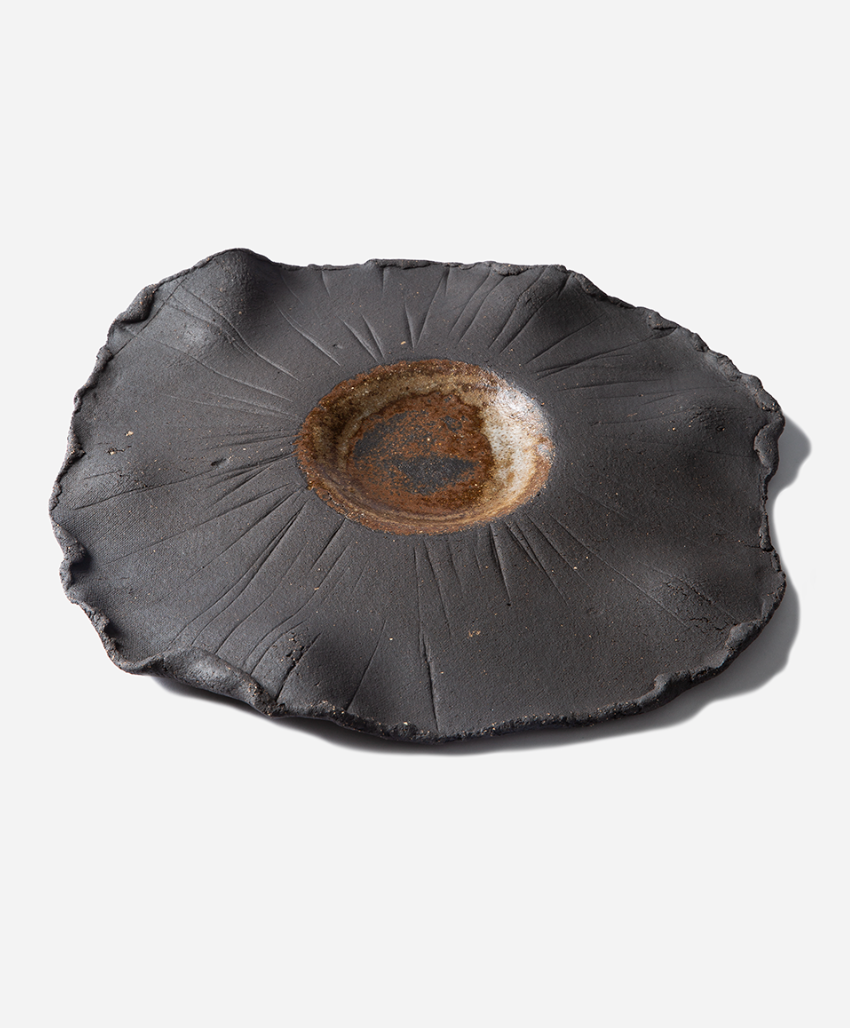 Tapas Plate Lava Black - Unik Antwerp