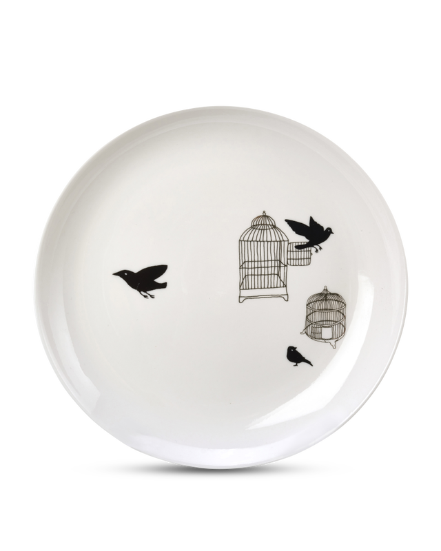 Ensemble d'assiettes POLSPOTTEN - Oiseaux libérés