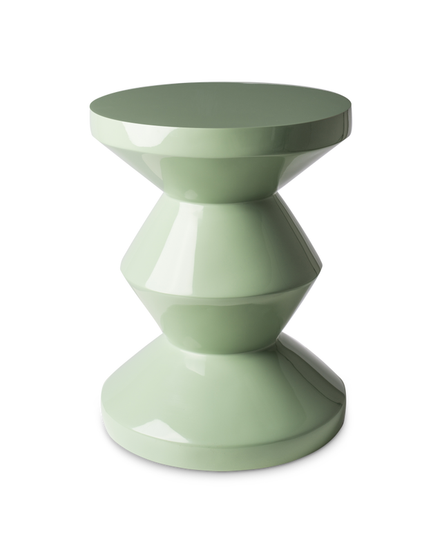 Tabouret PolsPotten Zig Zag - Olive verte