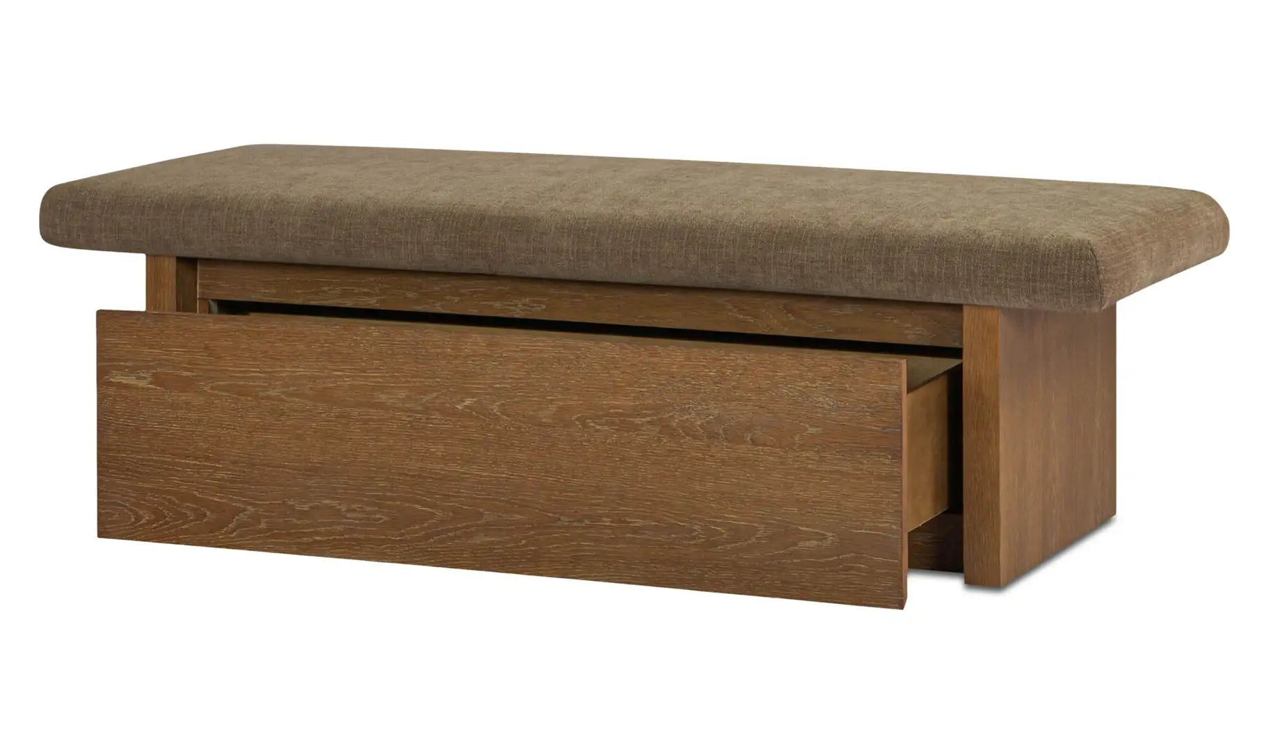 Banc de rangement taupe Gemma