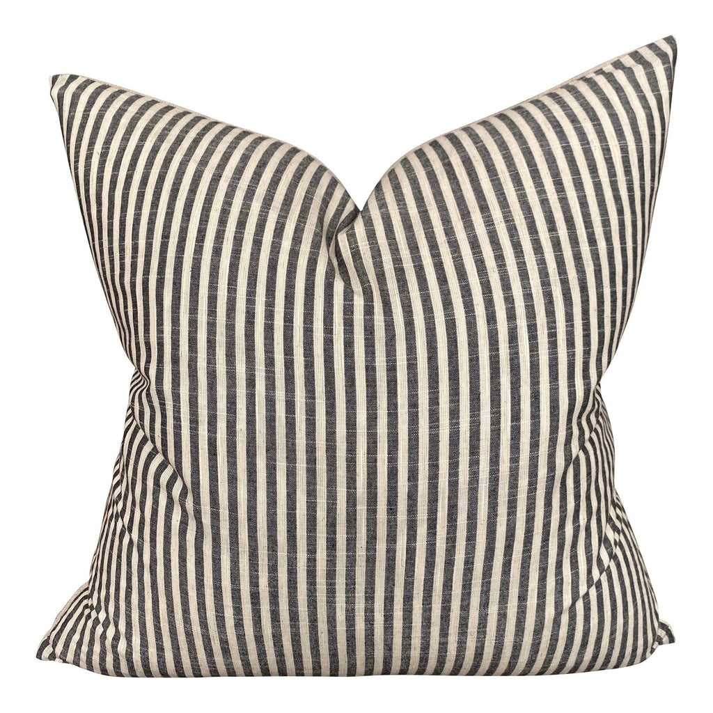 Coussin Belmont Linen + Cloth - Noir et Blanc