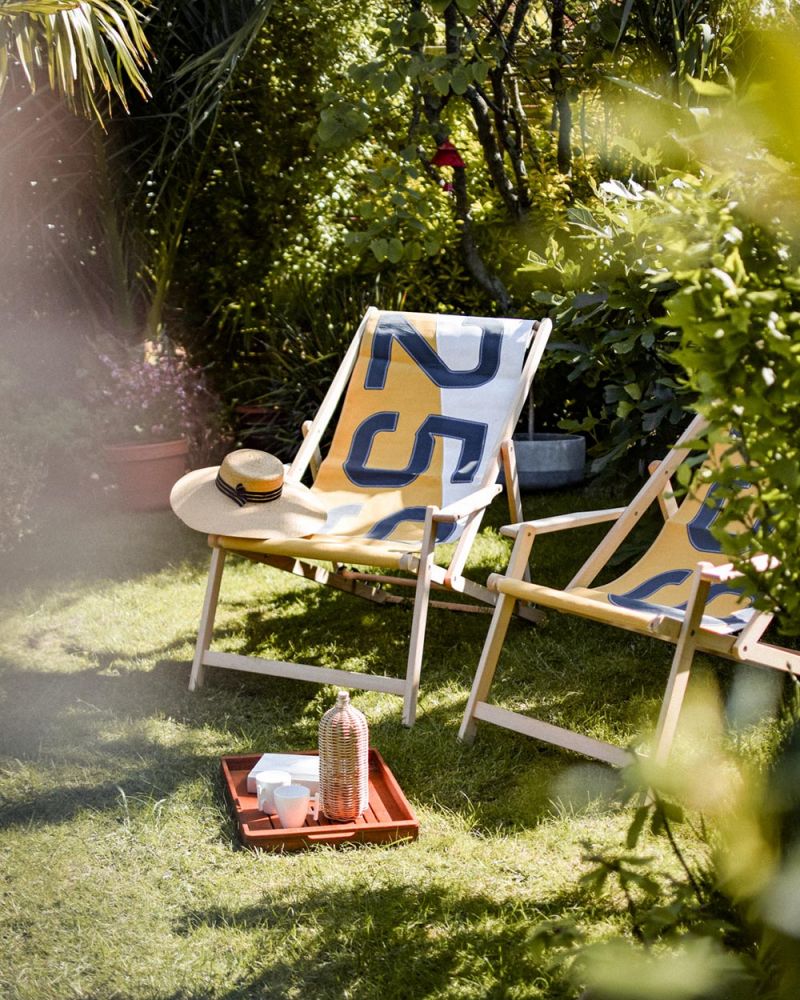 Chaise longue 727 Sailbags - Moutarde