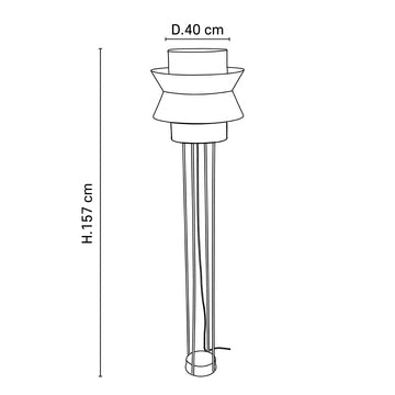 Lampe sur pied Singapour nude - Market Set