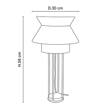 Lampe de chevet Singapour nude - Market Set