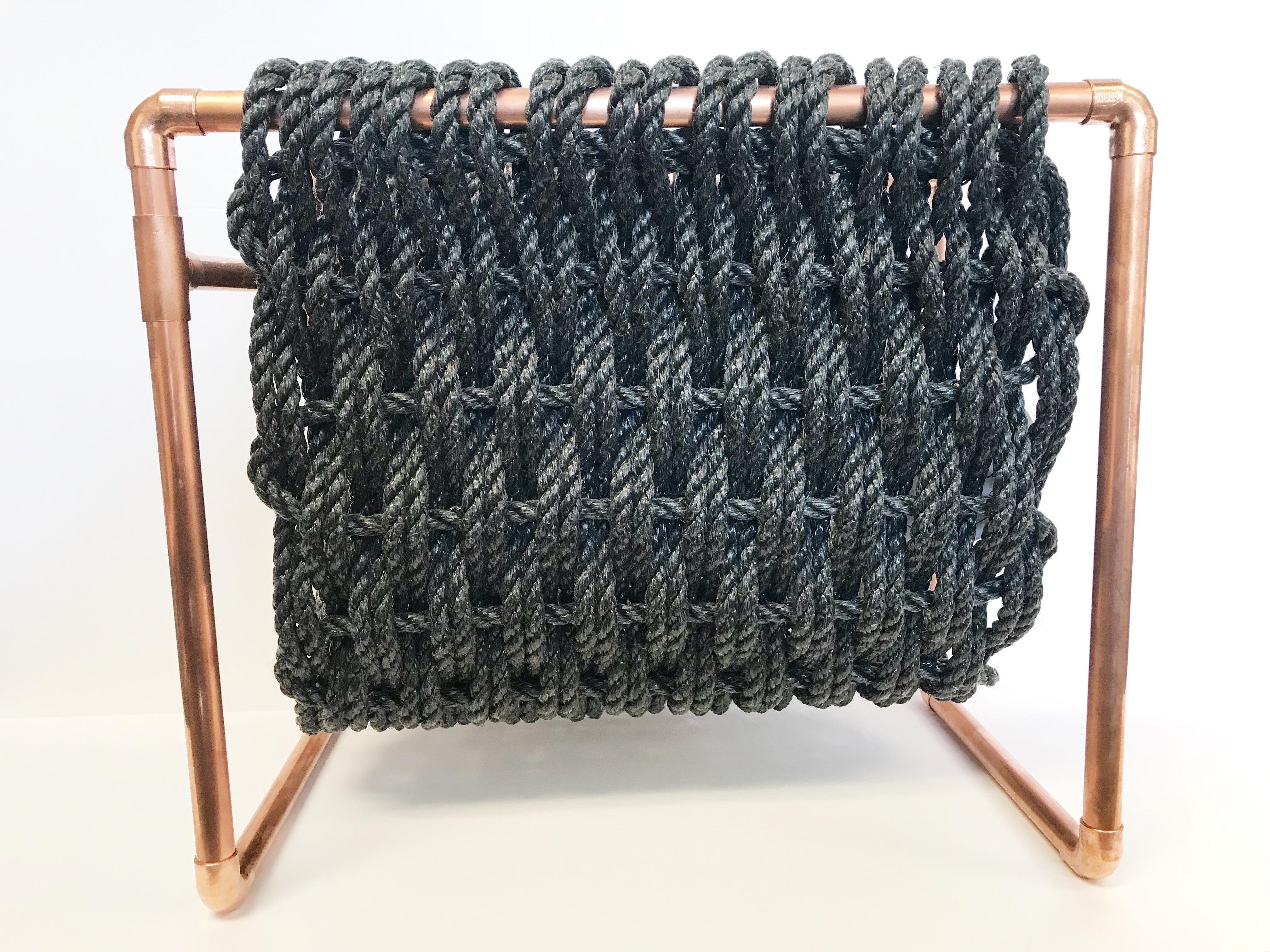 Porte-revue en corde tissé