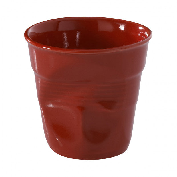 Tasse espresso Revol - Froissée rouge
