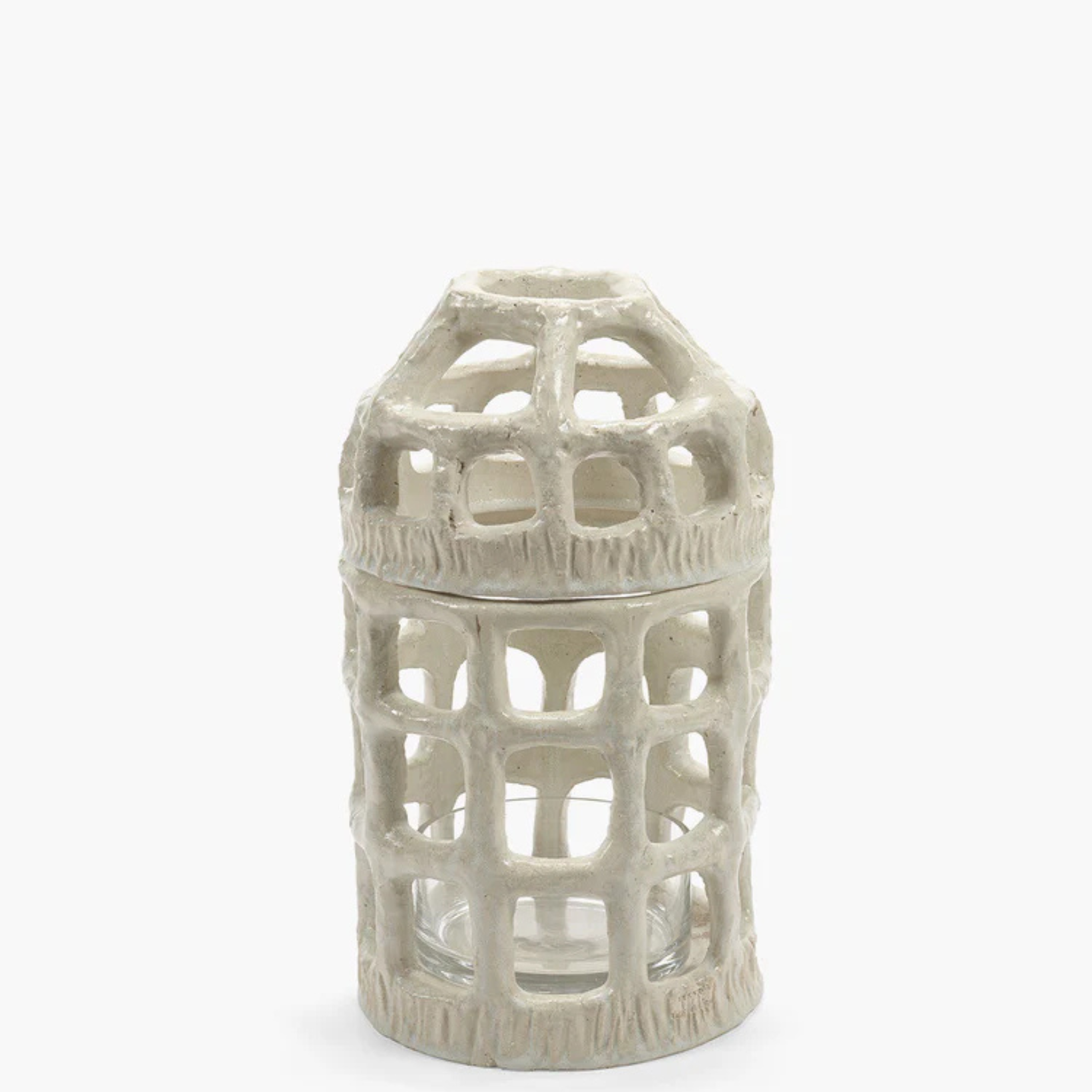 Pique-fleurs vase blanc Rosie