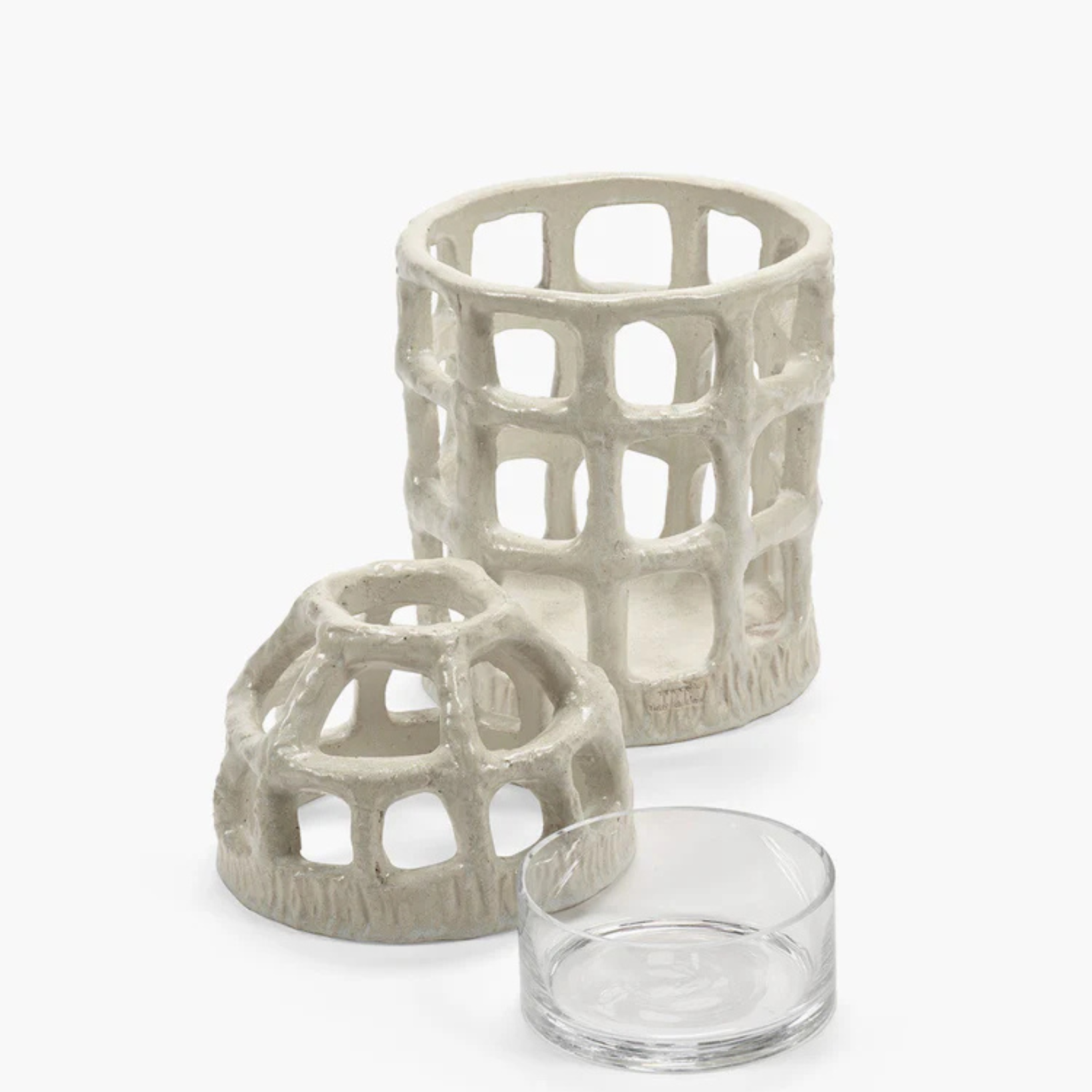 Pique-fleurs vase blanc Rosie