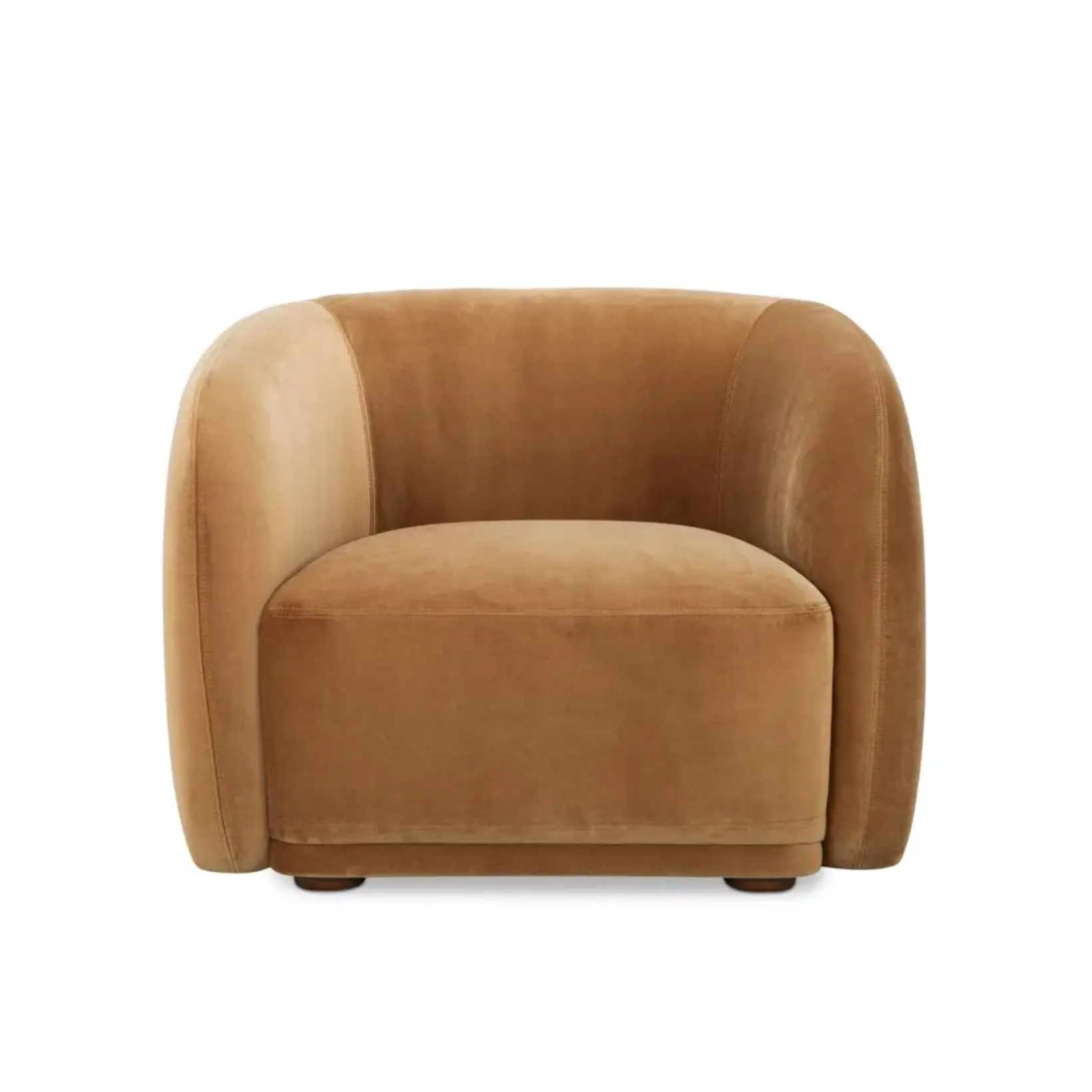 Chaise à accent Faye en mohair beige