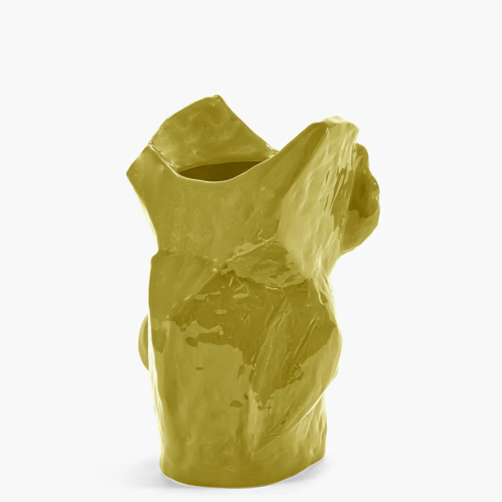 Hibou vase jaune After Midnight