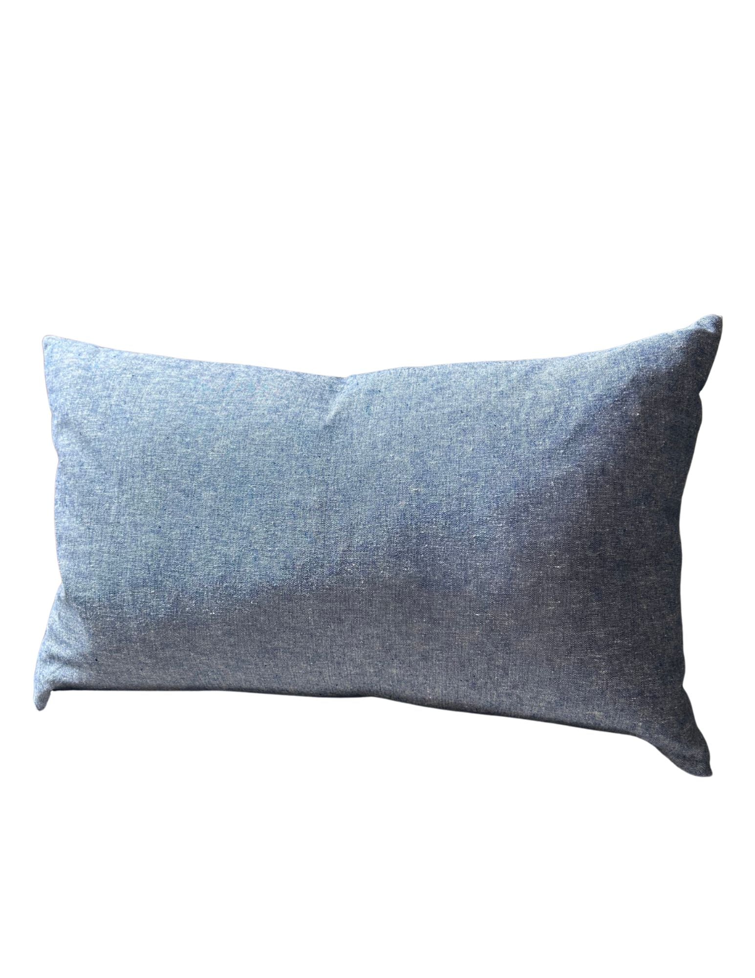 Coussin Plum - Denim