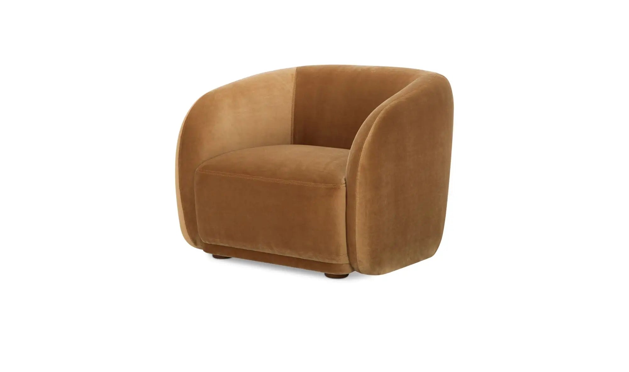 Chaise à accent Faye en mohair beige