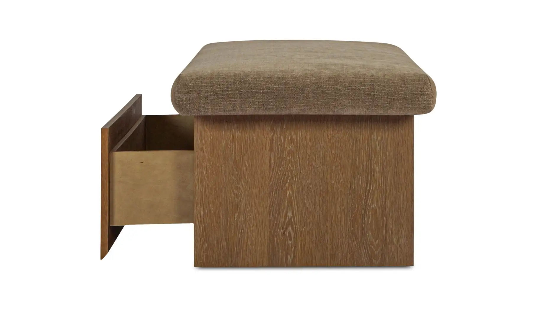 Banc de rangement taupe Gemma