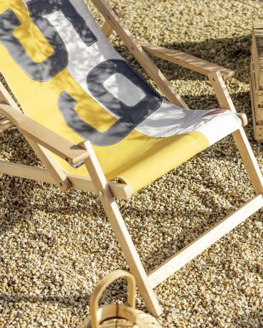 Chaise longue 727 Sailbags - Moutarde