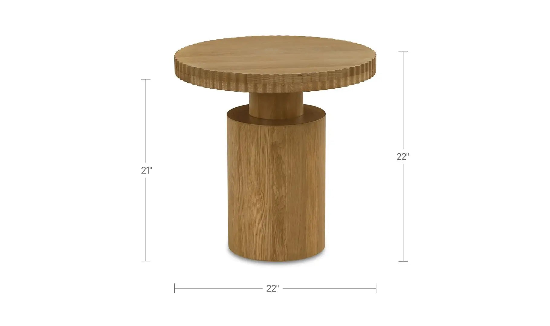 Table d’appoint Leigh marron