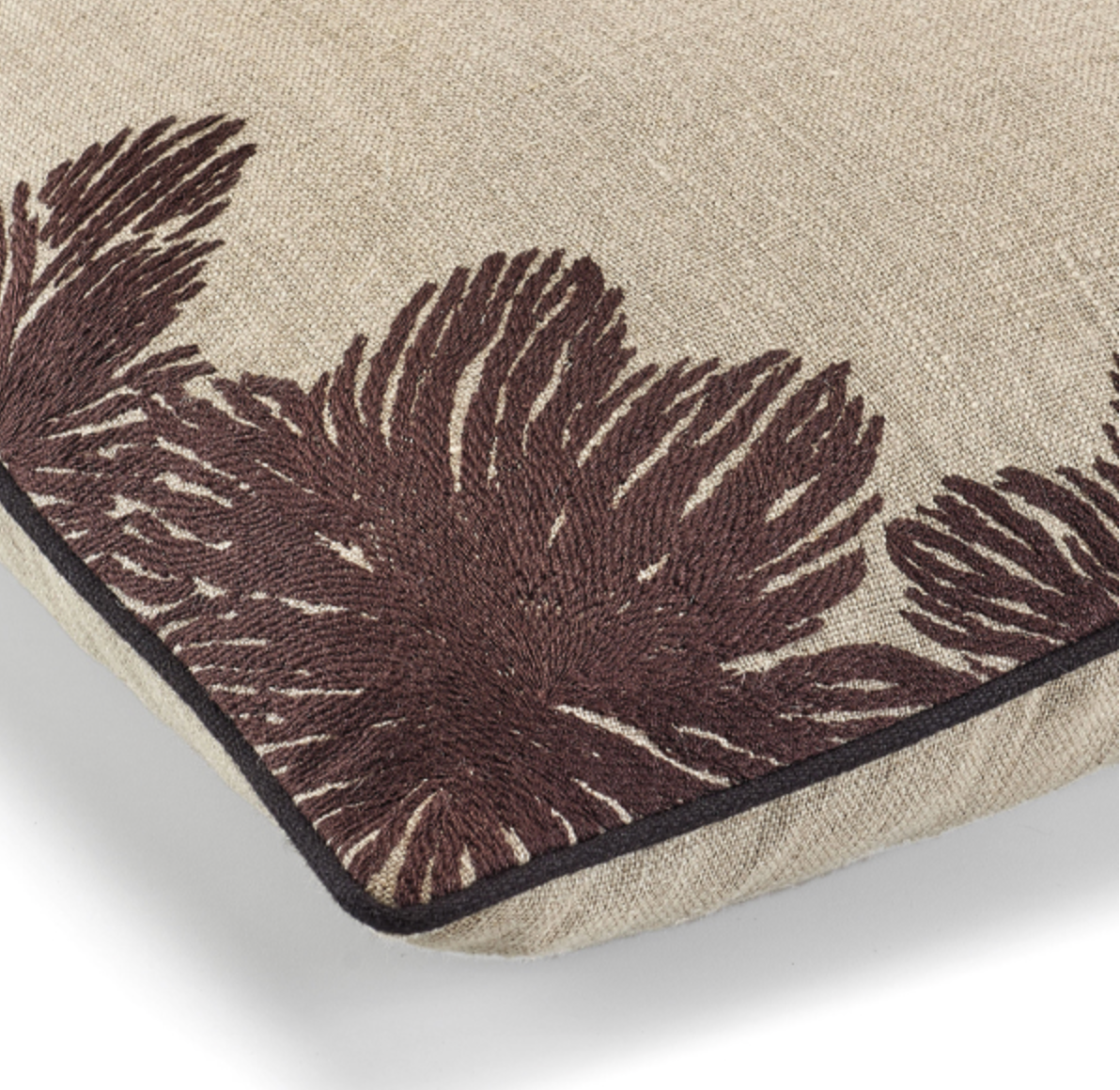 Coussin Élitis Marie-Louise - Plum