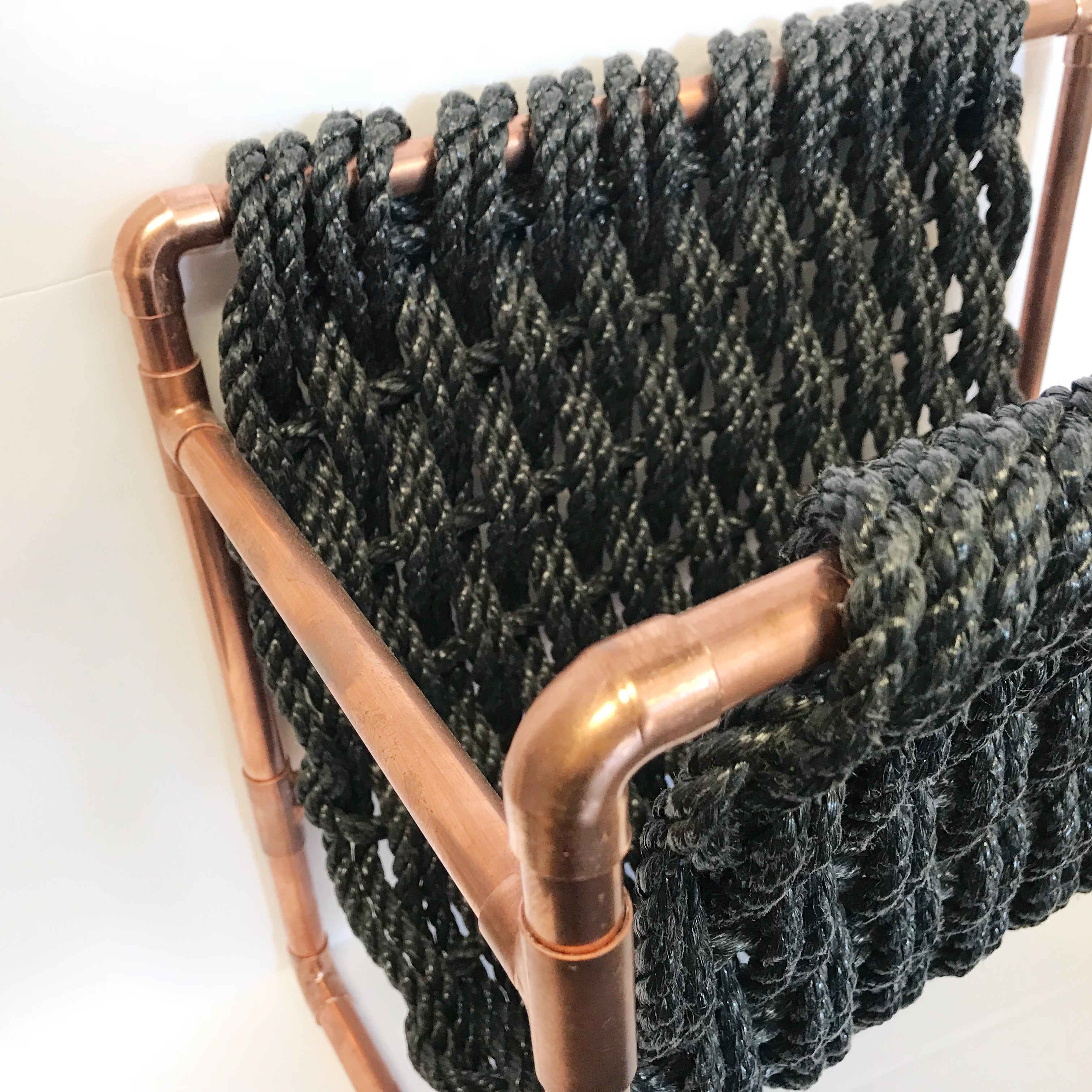 Porte-revue en corde tissé